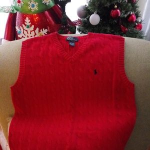 Ralph Lauren BIG boys sweater vest